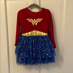Wonder Woman Kids Costume - Red, Gold, and Blue